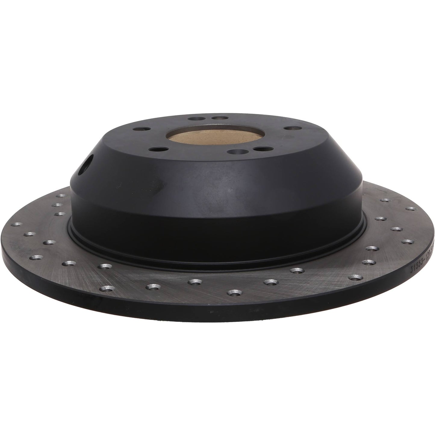 StopTech Sport Cross Drilled Brake Rotor; Rear Right