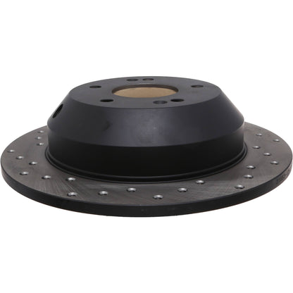 StopTech Sport Cross Drilled Brake Rotor; Rear Right