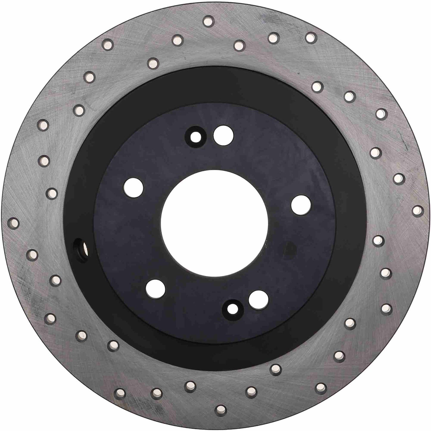 StopTech Sport Cross Drilled Brake Rotor; Rear Right