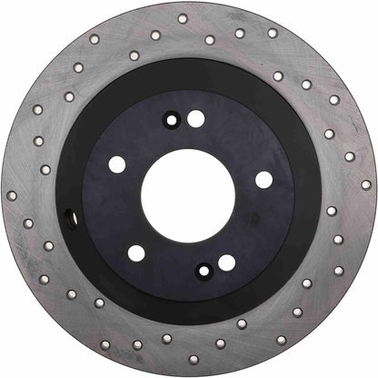 StopTech Sport Cross Drilled Brake Rotor; Rear Right