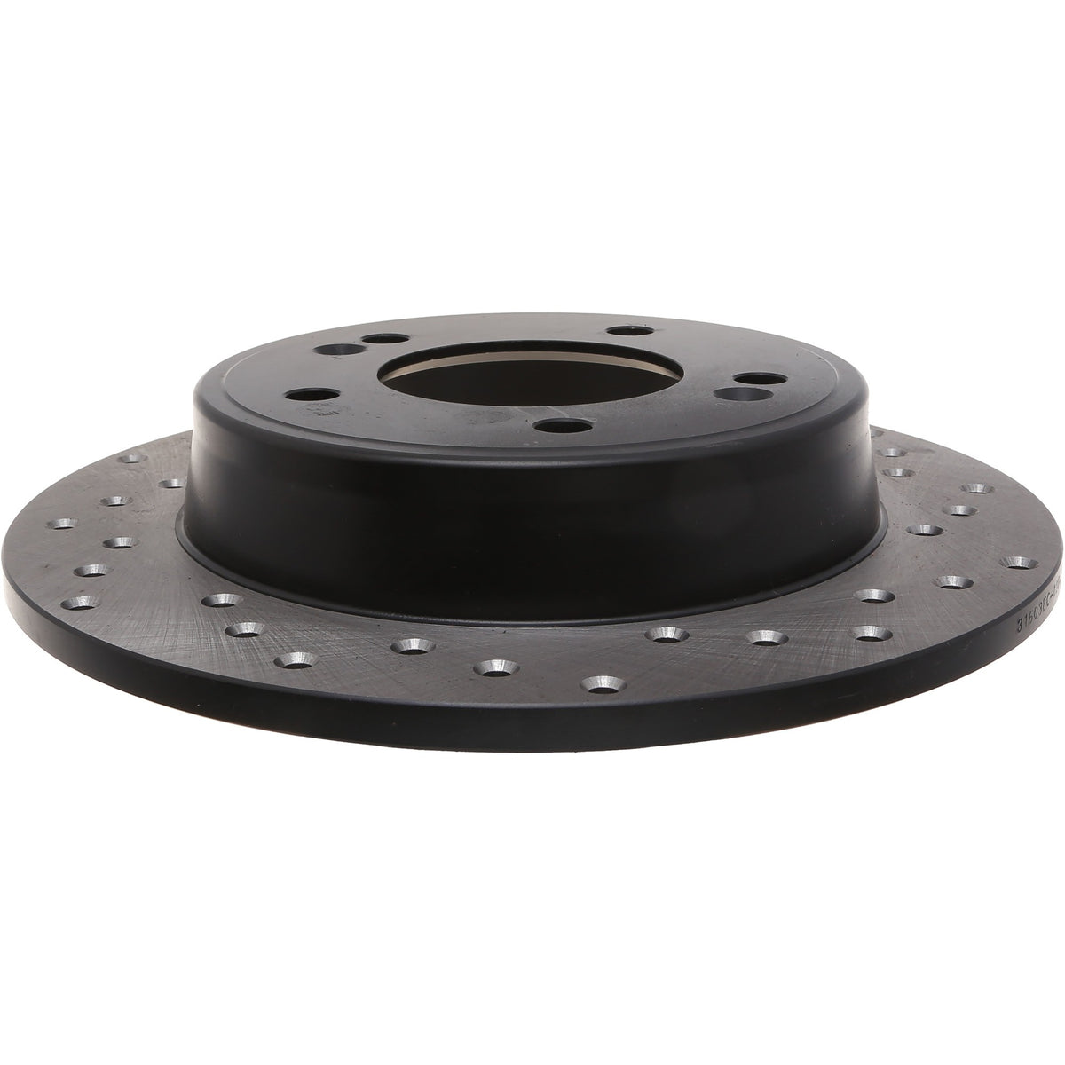 StopTech Sport Cross Drilled Brake Rotor; Rear Left