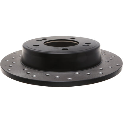 StopTech Sport Cross Drilled Brake Rotor; Rear Left