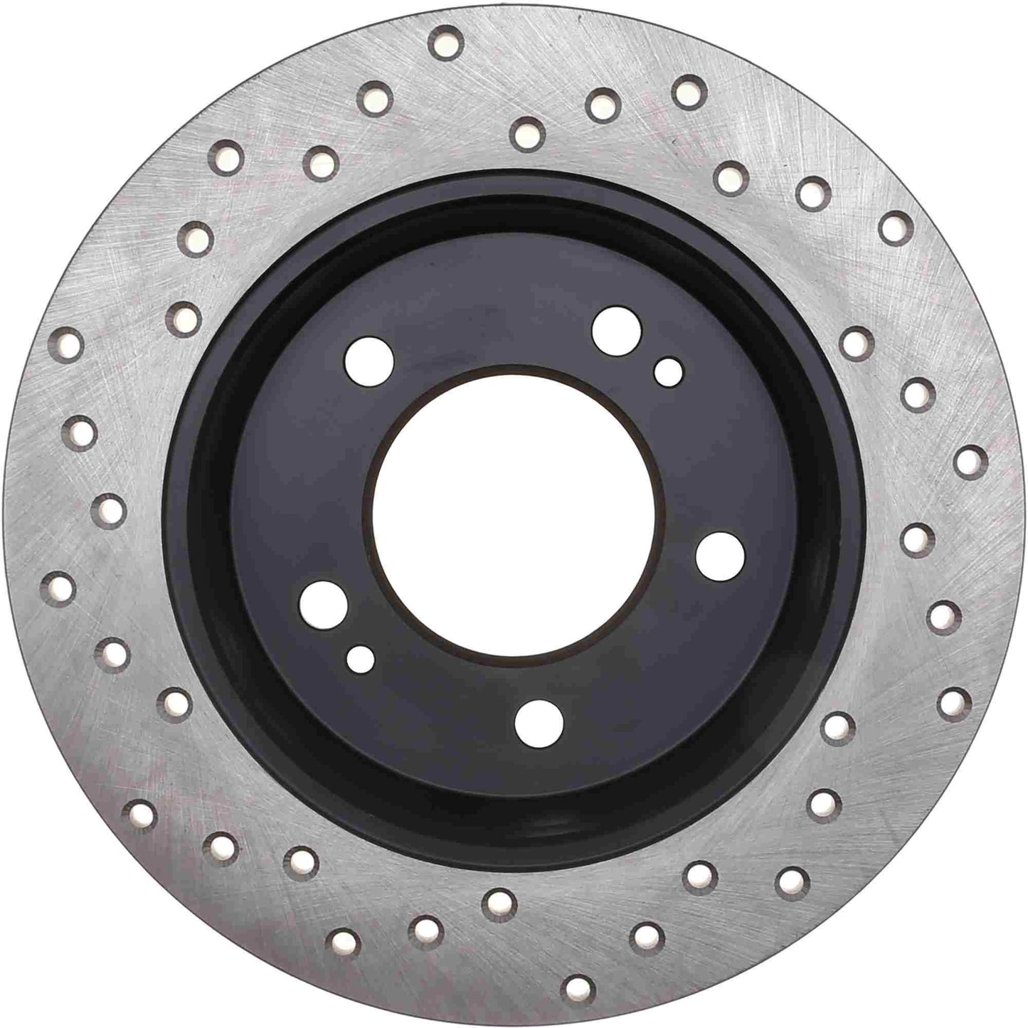 StopTech Sport Cross Drilled Brake Rotor; Rear Left