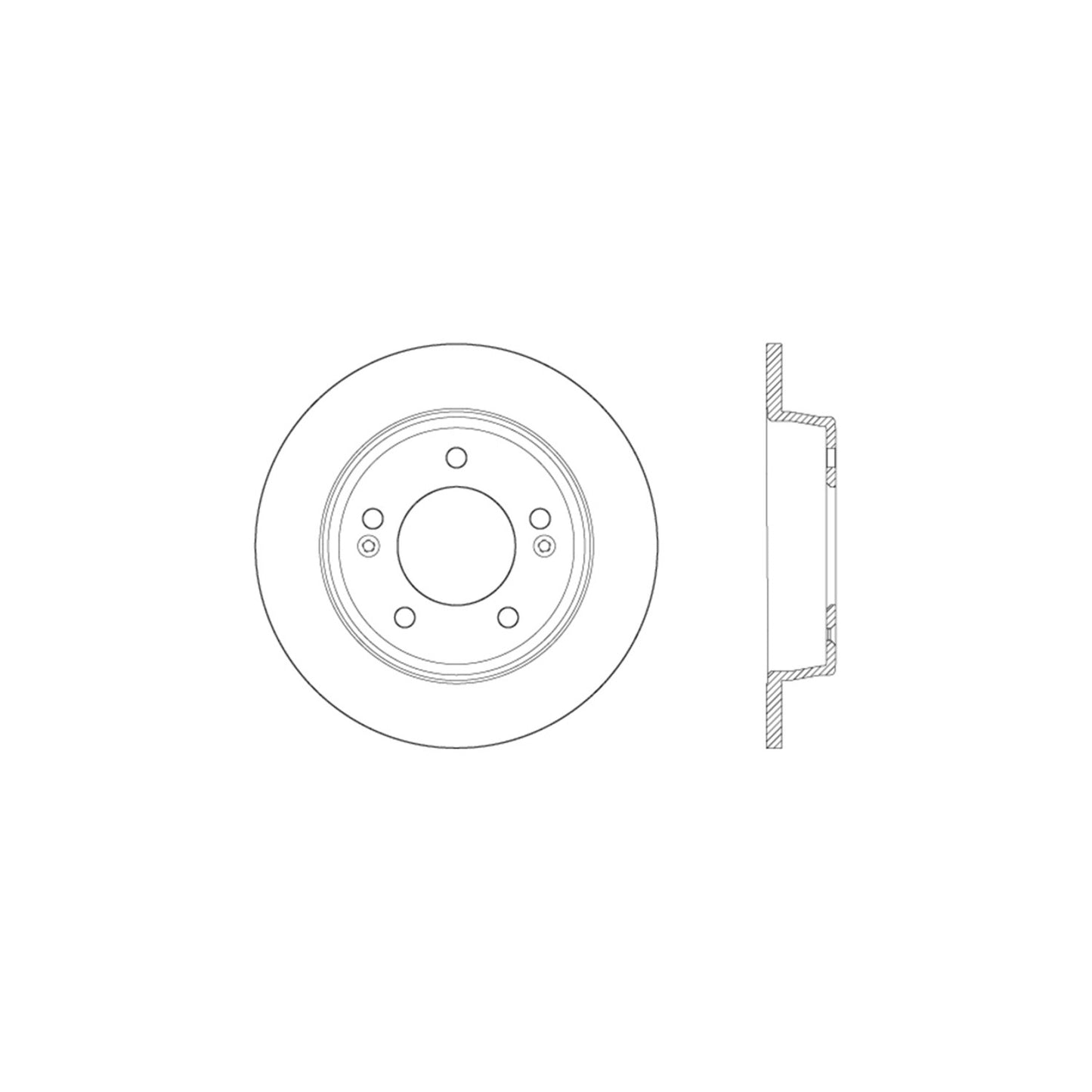 StopTech Sport Cross Drilled Brake Rotor; Rear Left