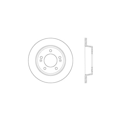 StopTech Sport Cross Drilled Brake Rotor; Rear Left