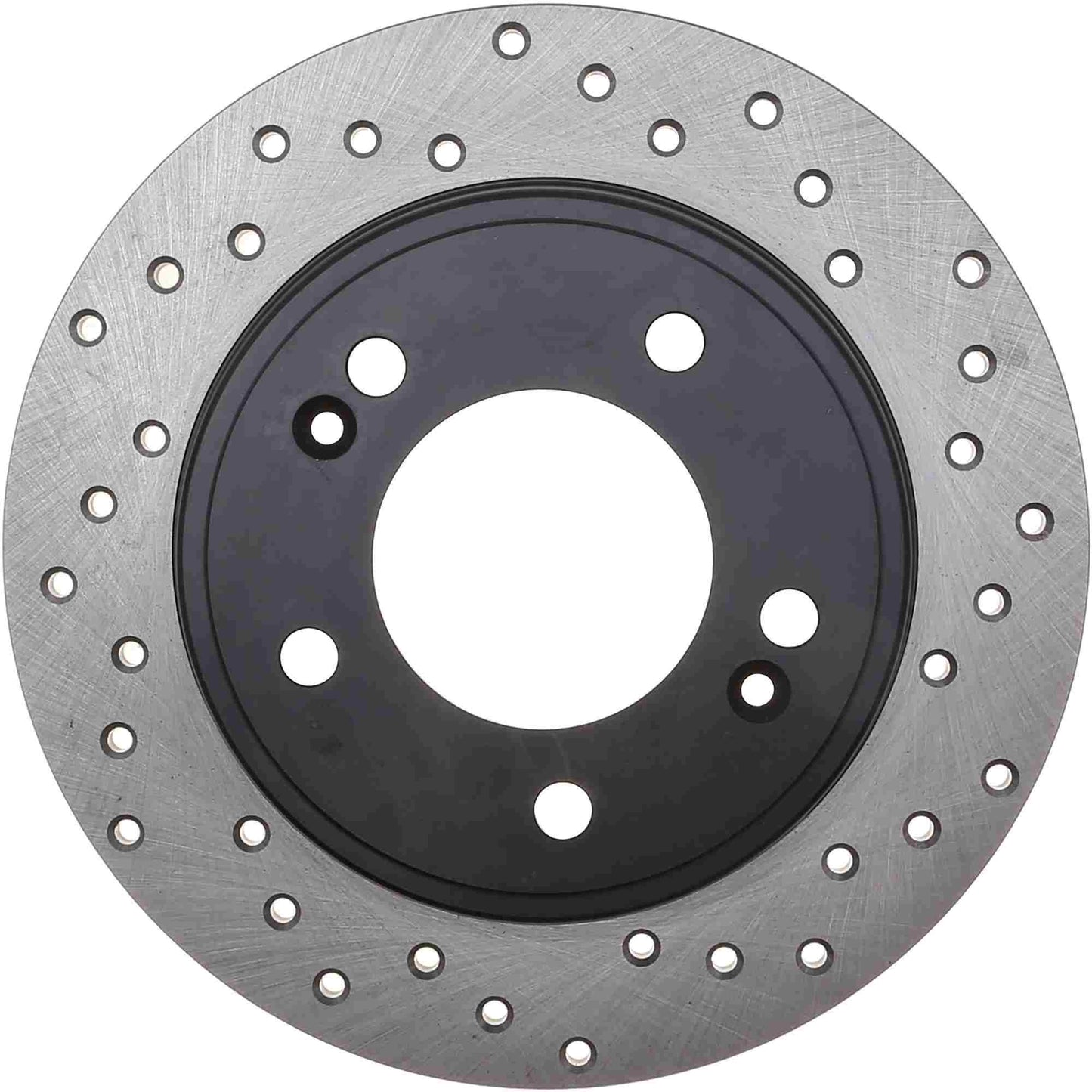StopTech Sport Cross Drilled Brake Rotor; Rear Left