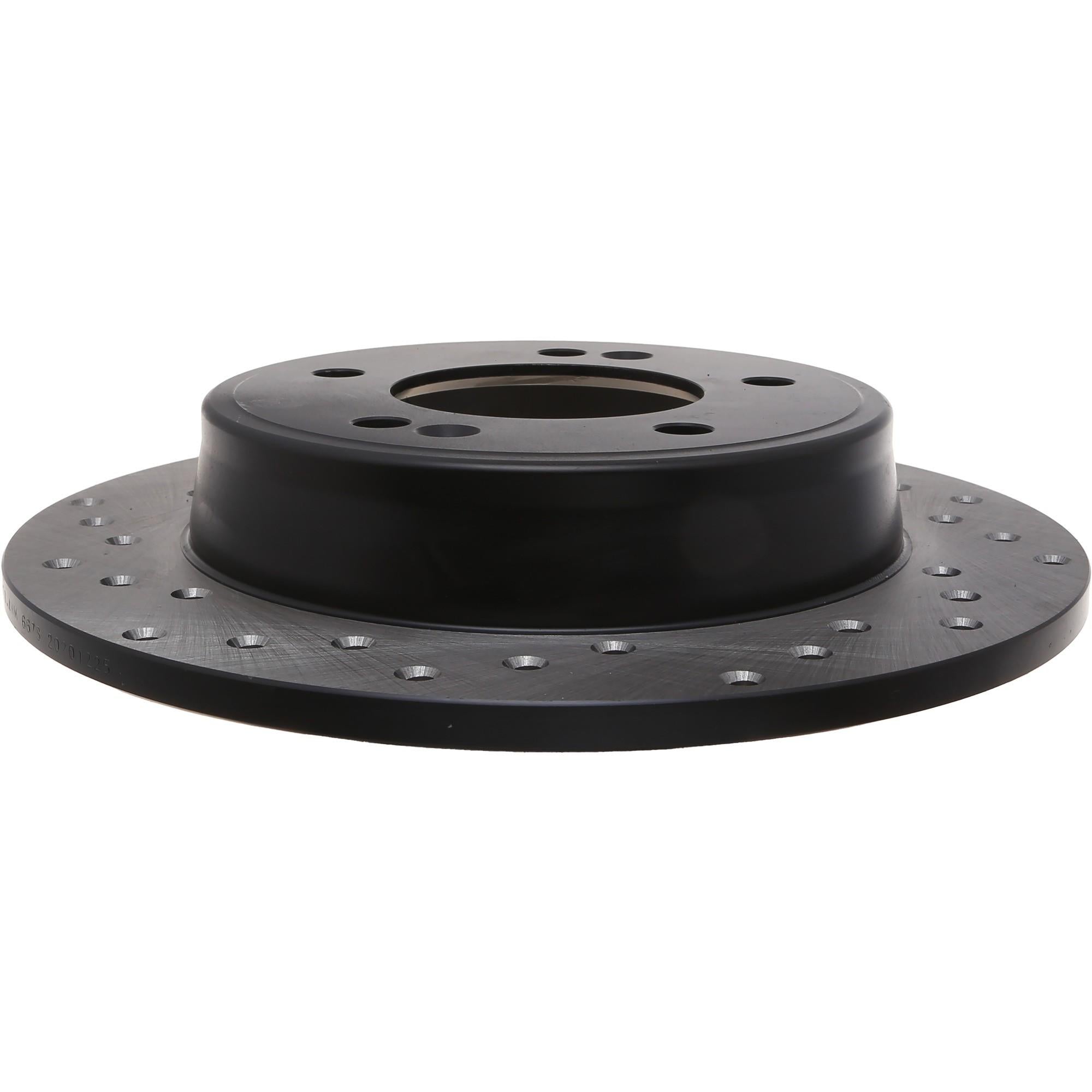 StopTech Sport Cross Drilled Brake Rotor; Rear Right