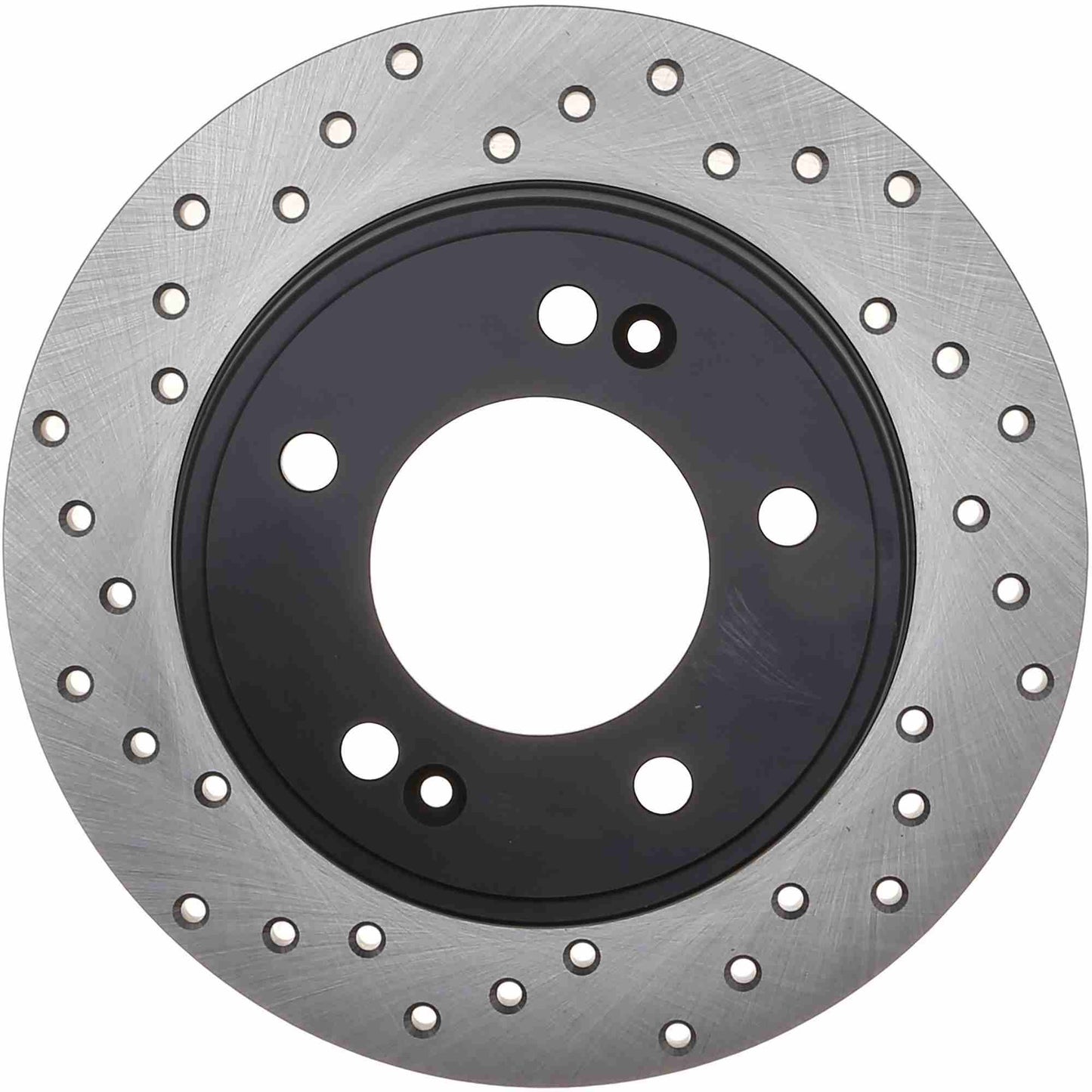 StopTech Sport Cross Drilled Brake Rotor; Rear Right