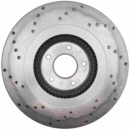 StopTech Sport Cross Drilled Brake Rotor; Front Left