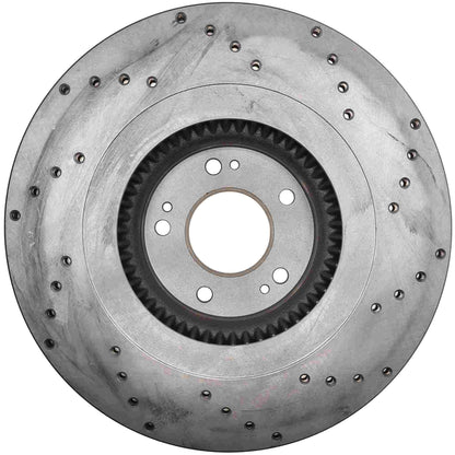 StopTech Sport Cross Drilled Brake Rotor; Front Right