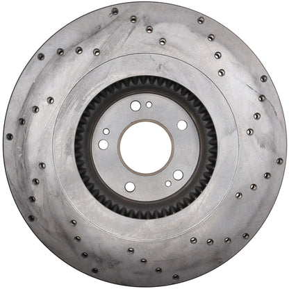 StopTech Sport Cross Drilled Brake Rotor; Front Right