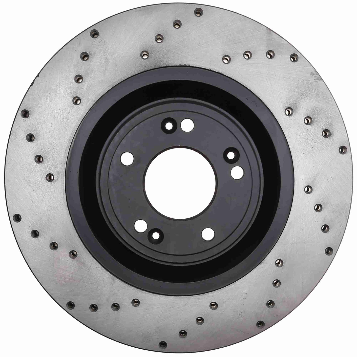 StopTech Sport Cross Drilled Brake Rotor; Front Right