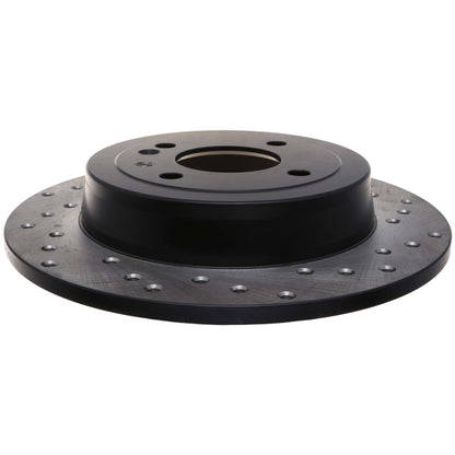 StopTech Sport Cross Drilled Brake Rotor; Rear Left
