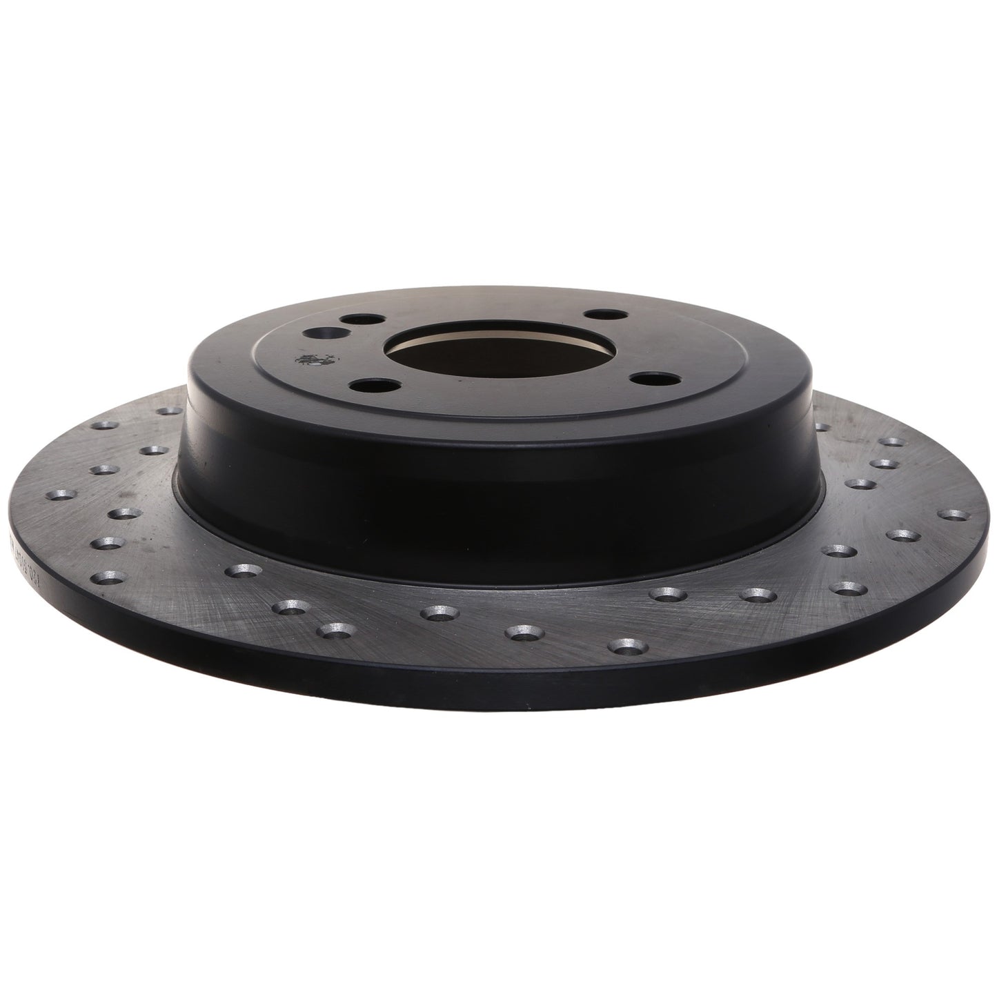 StopTech Sport Cross Drilled Brake Rotor; Rear Left