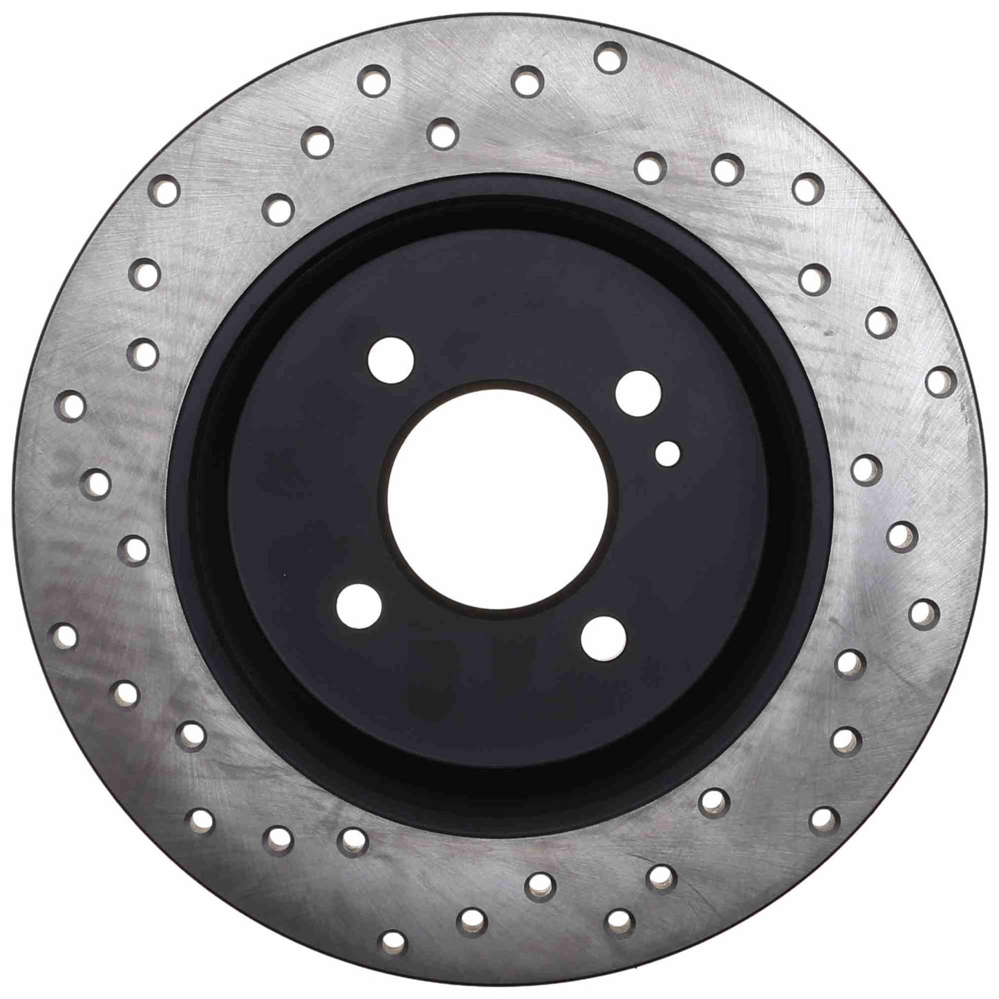 StopTech Sport Cross Drilled Brake Rotor; Rear Left