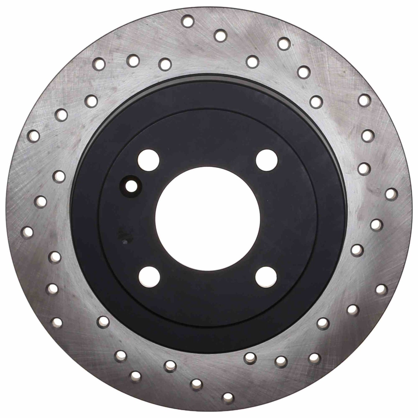 StopTech Sport Cross Drilled Brake Rotor; Rear Left