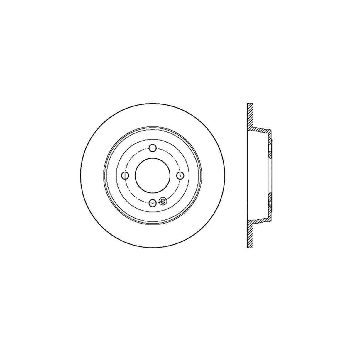 StopTech Sport Cross Drilled Brake Rotor; Rear Right