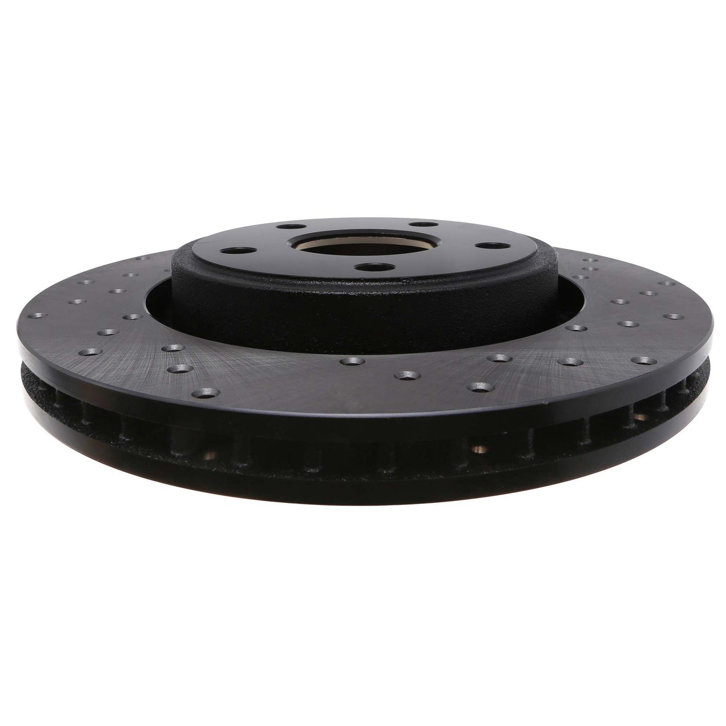 StopTech Sport Cross Drilled Brake Rotor; Front Left