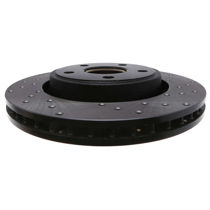 StopTech Sport Cross Drilled Brake Rotor; Front Left