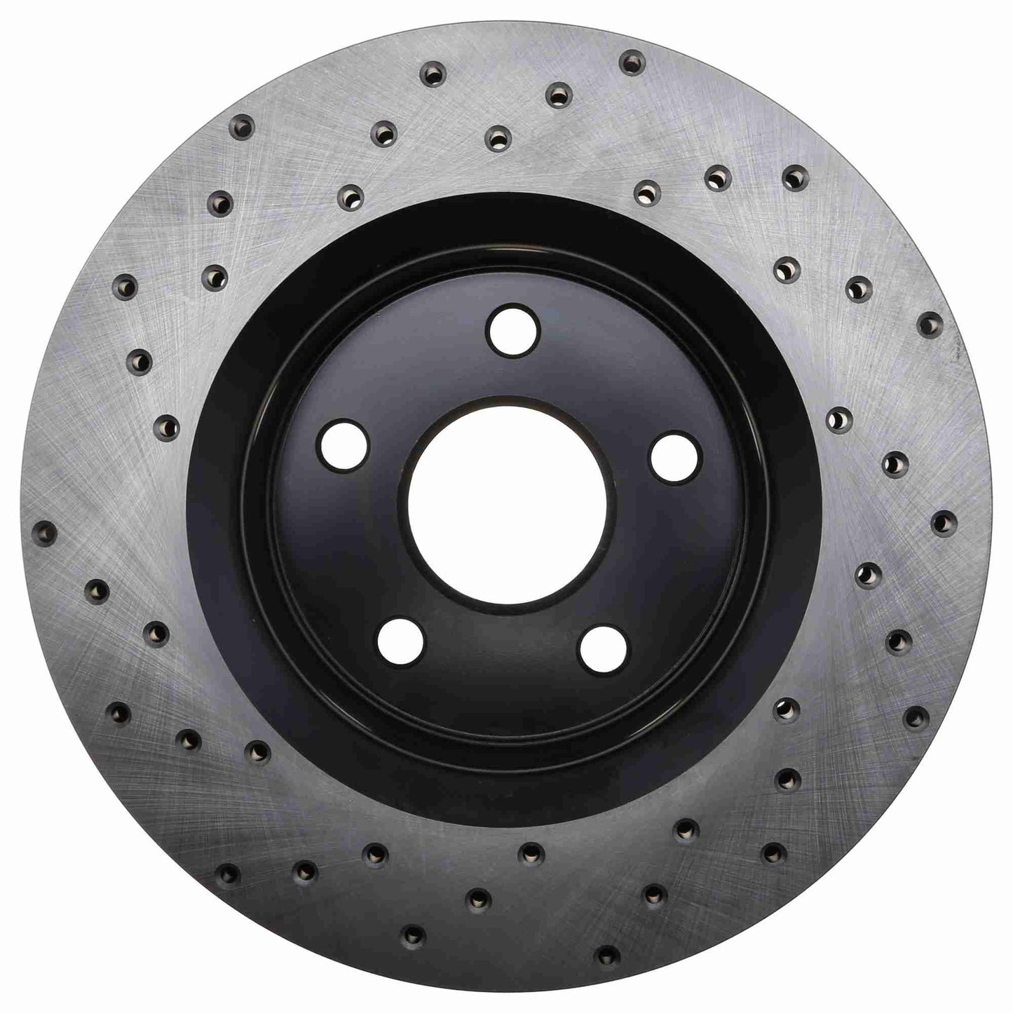 StopTech Sport Cross Drilled Brake Rotor; Front Left