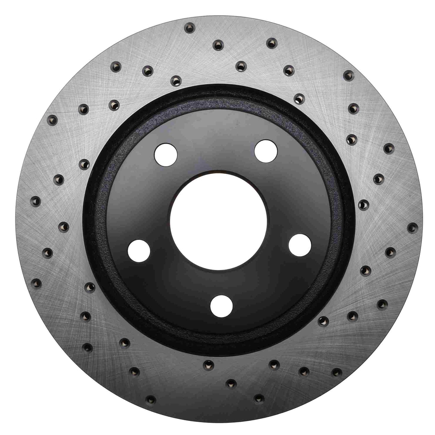 StopTech Sport Cross Drilled Brake Rotor; Front Left