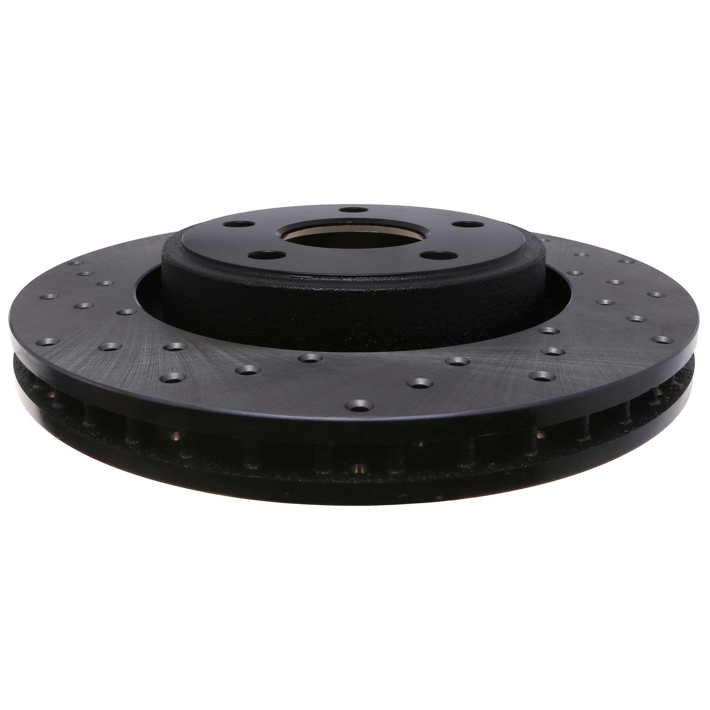 StopTech Sport Cross Drilled Brake Rotor; Front Right