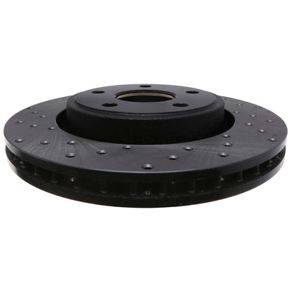 StopTech Sport Cross Drilled Brake Rotor; Front Right