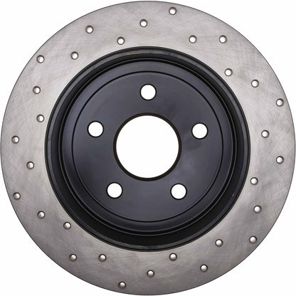 StopTech Sport Cryo Cross Drilled Brake Rotor; Rear Left