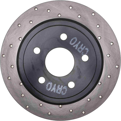 StopTech Sport Cryo Cross Drilled Brake Rotor; Rear Left