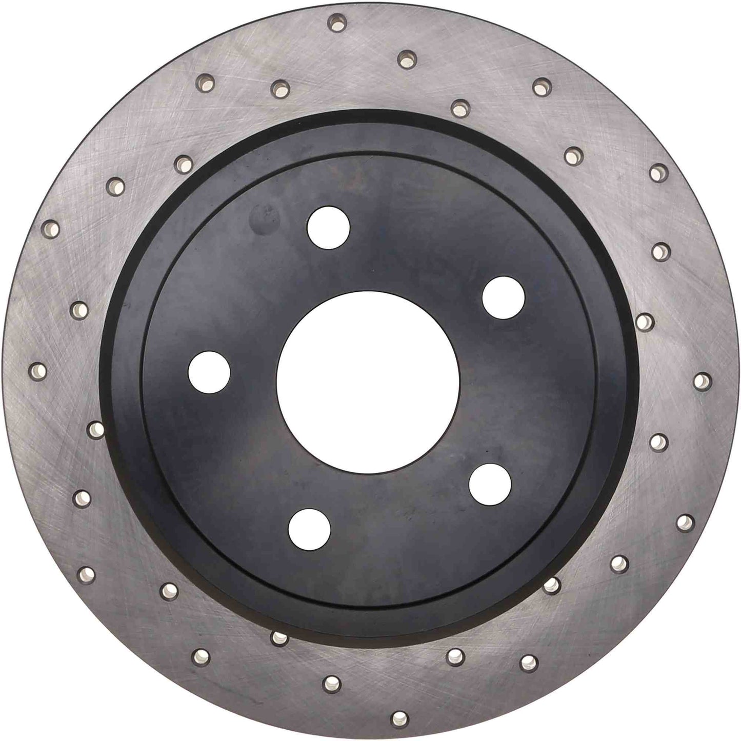 StopTech Sport Cross Drilled Brake Rotor; Rear Left