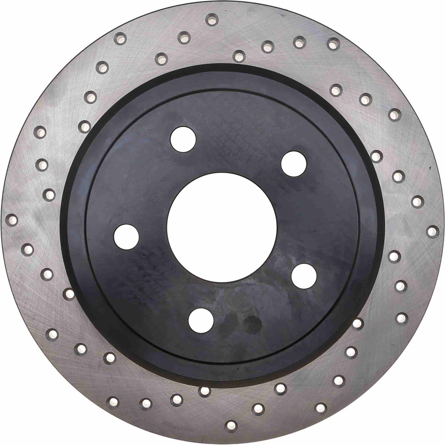 StopTech Sport Cross Drilled Brake Rotor; Rear Right