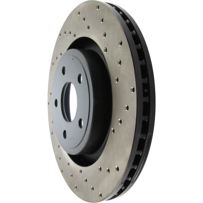 StopTech Sport Cryo Cross Drilled Brake Rotor; Front Left