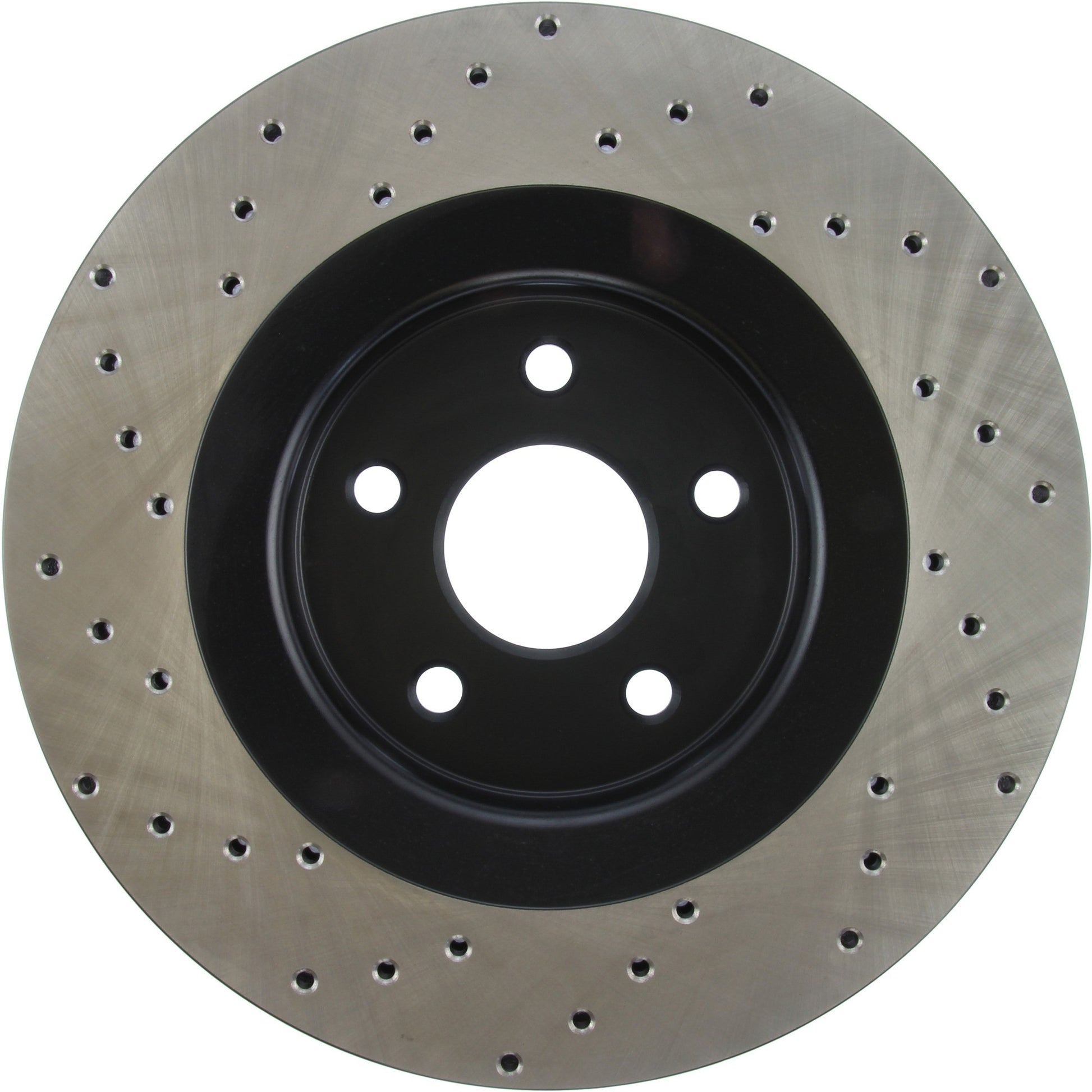 StopTech Sport Cross Drilled Brake Rotor; Front Left