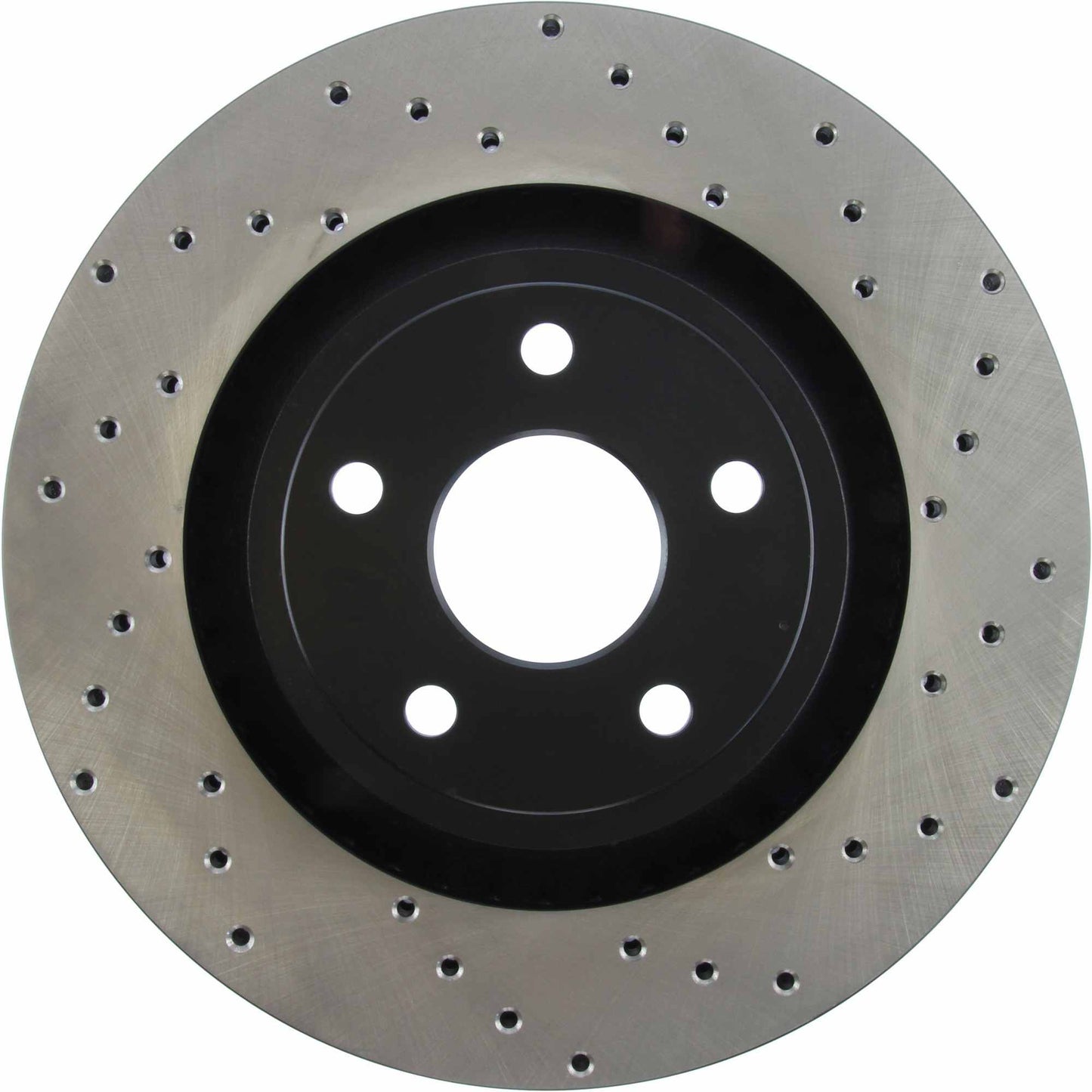 StopTech Sport Cross Drilled Brake Rotor; Front Left