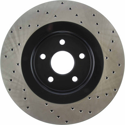 StopTech Sport Cross Drilled Brake Rotor; Front Right