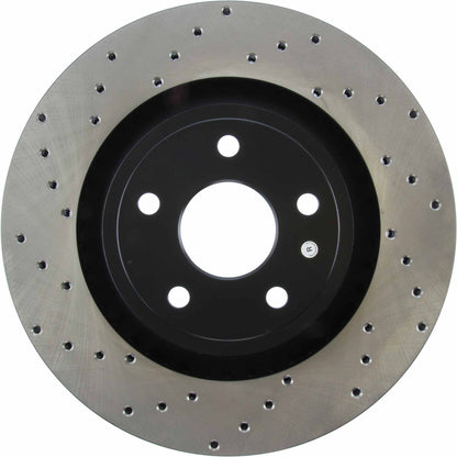 StopTech Sport Cross Drilled Brake Rotor; Front Right