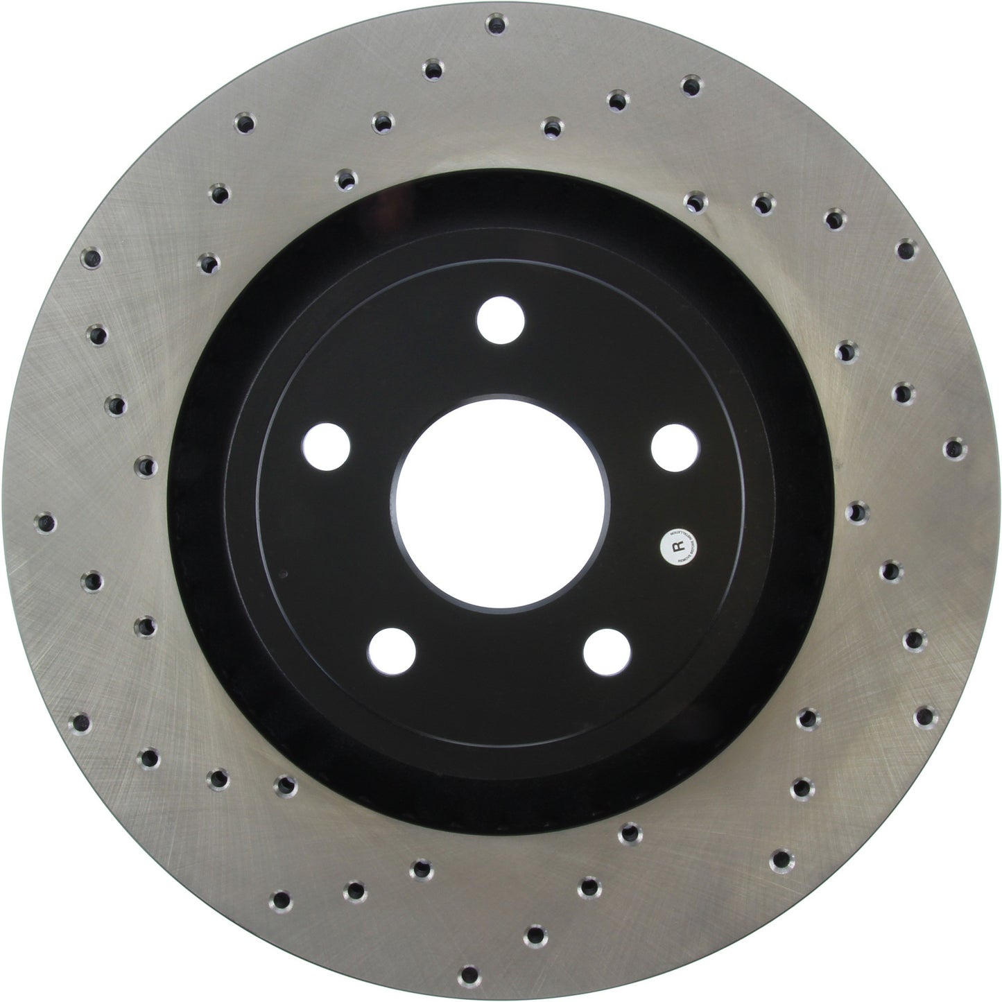 StopTech Sport Cross Drilled Brake Rotor; Front Right