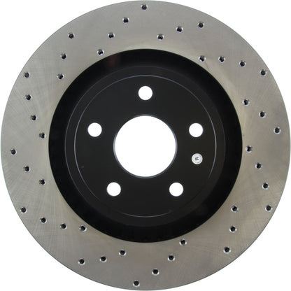 StopTech Sport Cross Drilled Brake Rotor; Front Right