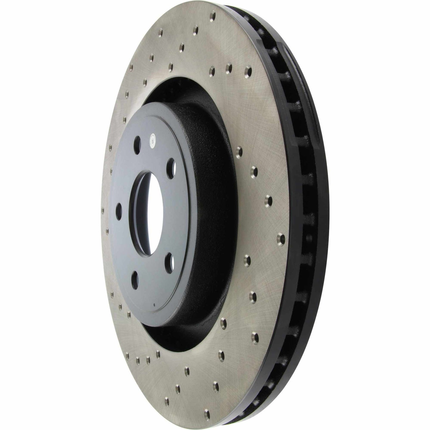 StopTech Sport Cross Drilled Brake Rotor; Front Right
