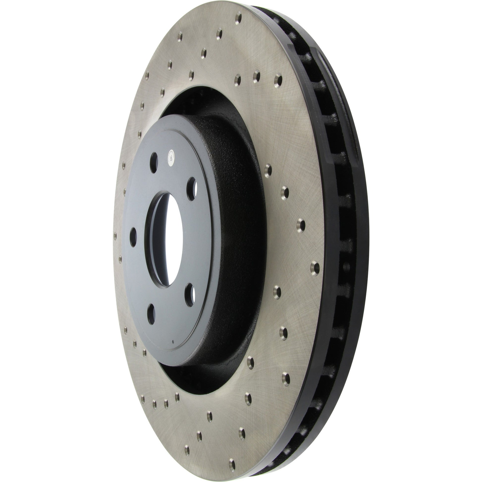 StopTech Sport Cross Drilled Brake Rotor; Front Right