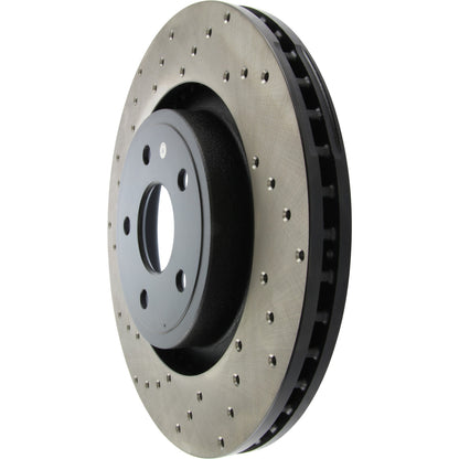 StopTech Sport Cross Drilled Brake Rotor; Front Right