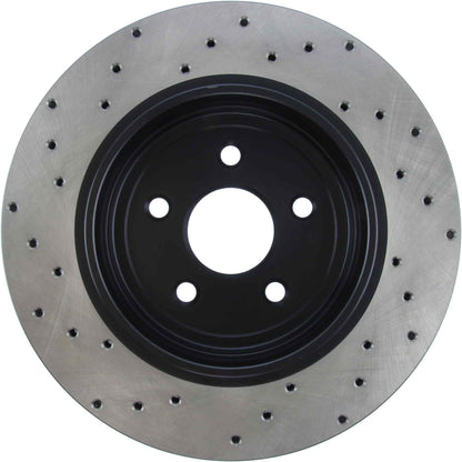 StopTech Sport Cryo Cross Drilled Brake Rotor; Rear Left