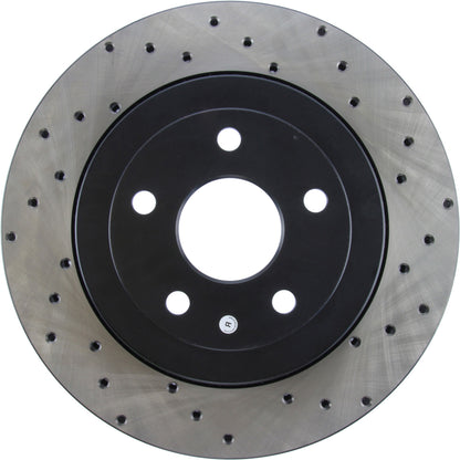 StopTech Sport Cryo Cross Drilled Brake Rotor; Rear Left
