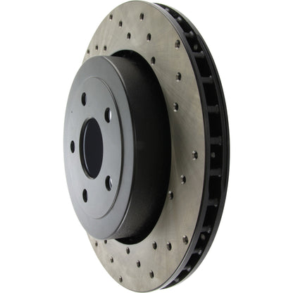 StopTech Sport Cryo Cross Drilled Brake Rotor; Rear Left