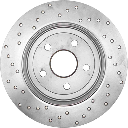 StopTech Sport Cryo Cross Drilled Brake Rotor; Rear Left