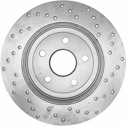 StopTech Sport Cryo Cross Drilled Brake Rotor; Rear Right