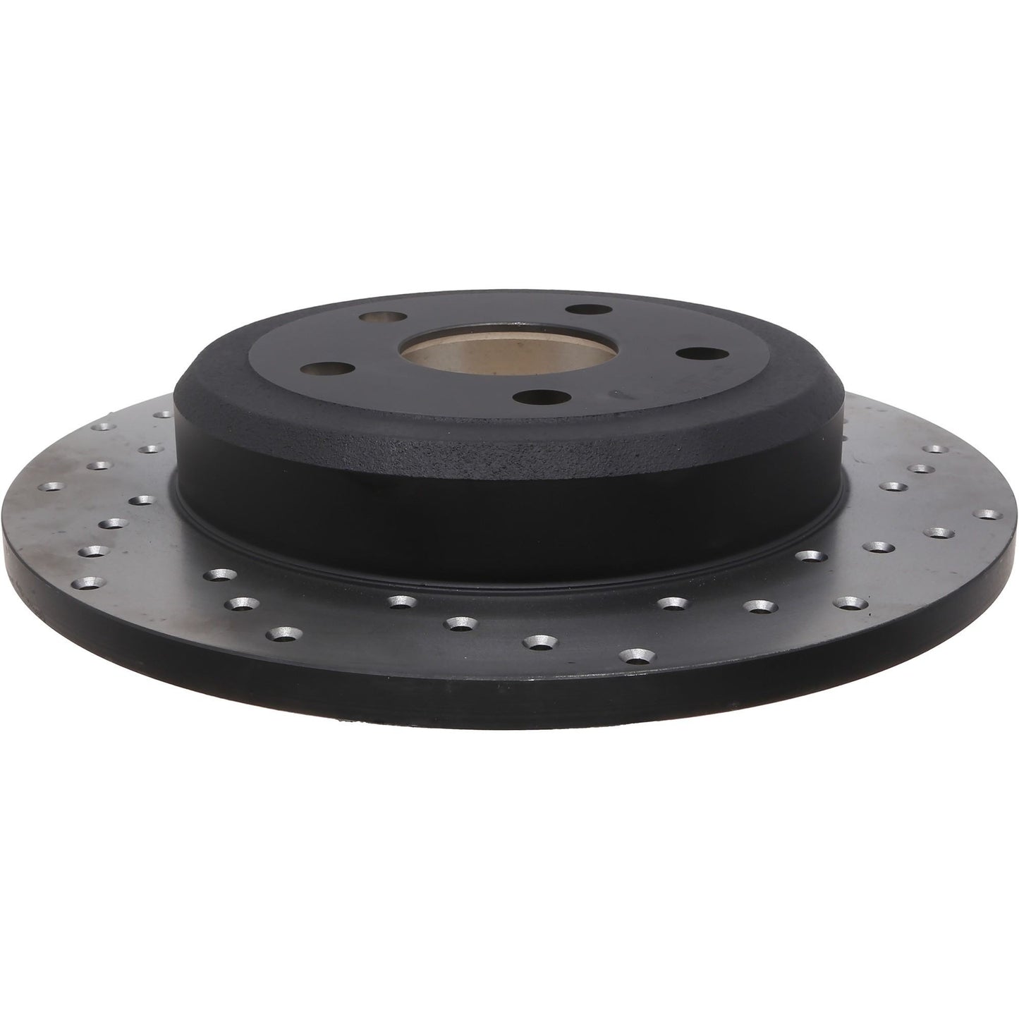 StopTech Sport Cross Drilled Brake Rotor; Rear Left