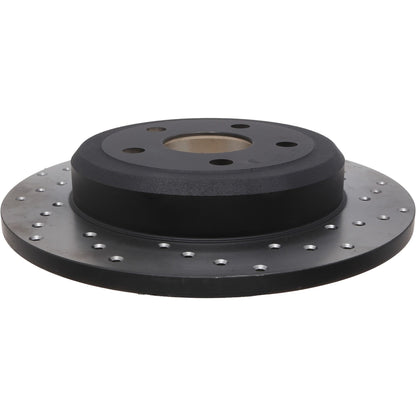 StopTech Sport Cross Drilled Brake Rotor; Rear Left