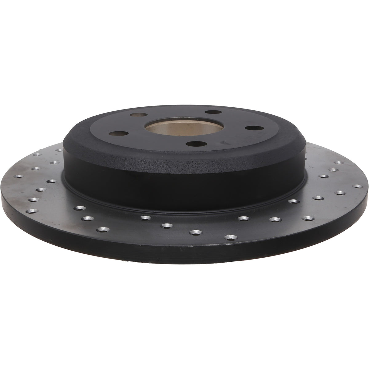 StopTech Sport Cross Drilled Brake Rotor; Rear Left