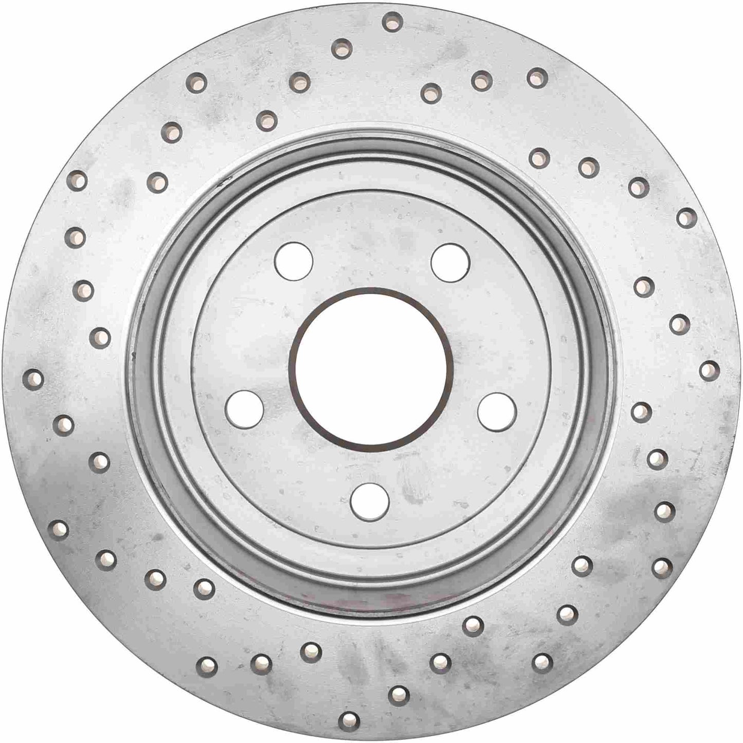 StopTech Sport Cross Drilled Brake Rotor; Rear Left